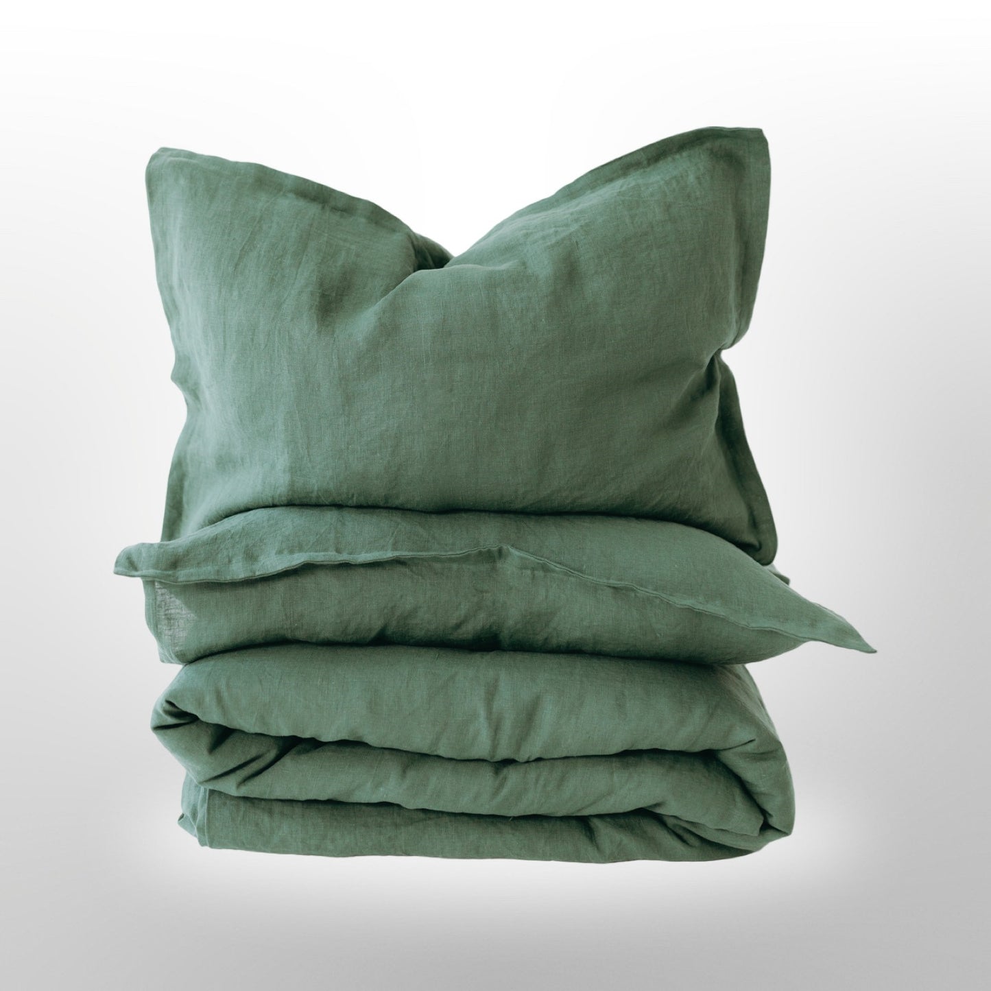 Lino patalynės komplektas Laukinė žaluma