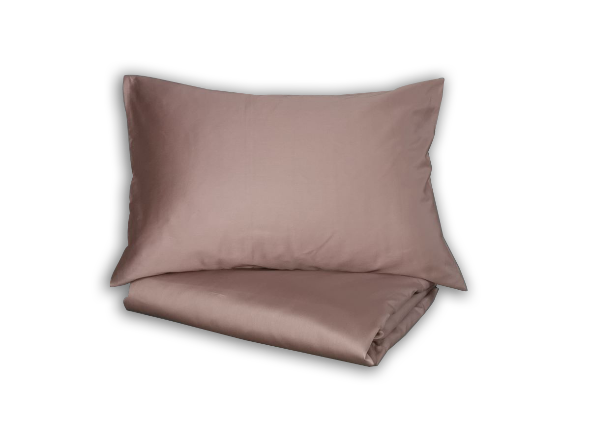 Klasikinio satino patalynės komplektas Pudra