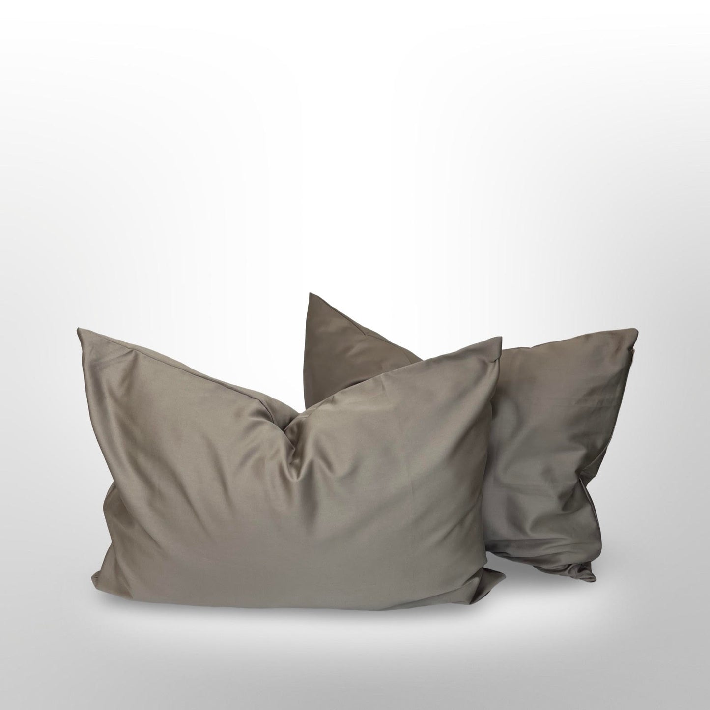 Klasikinio satino patalynės komplektas Taupe