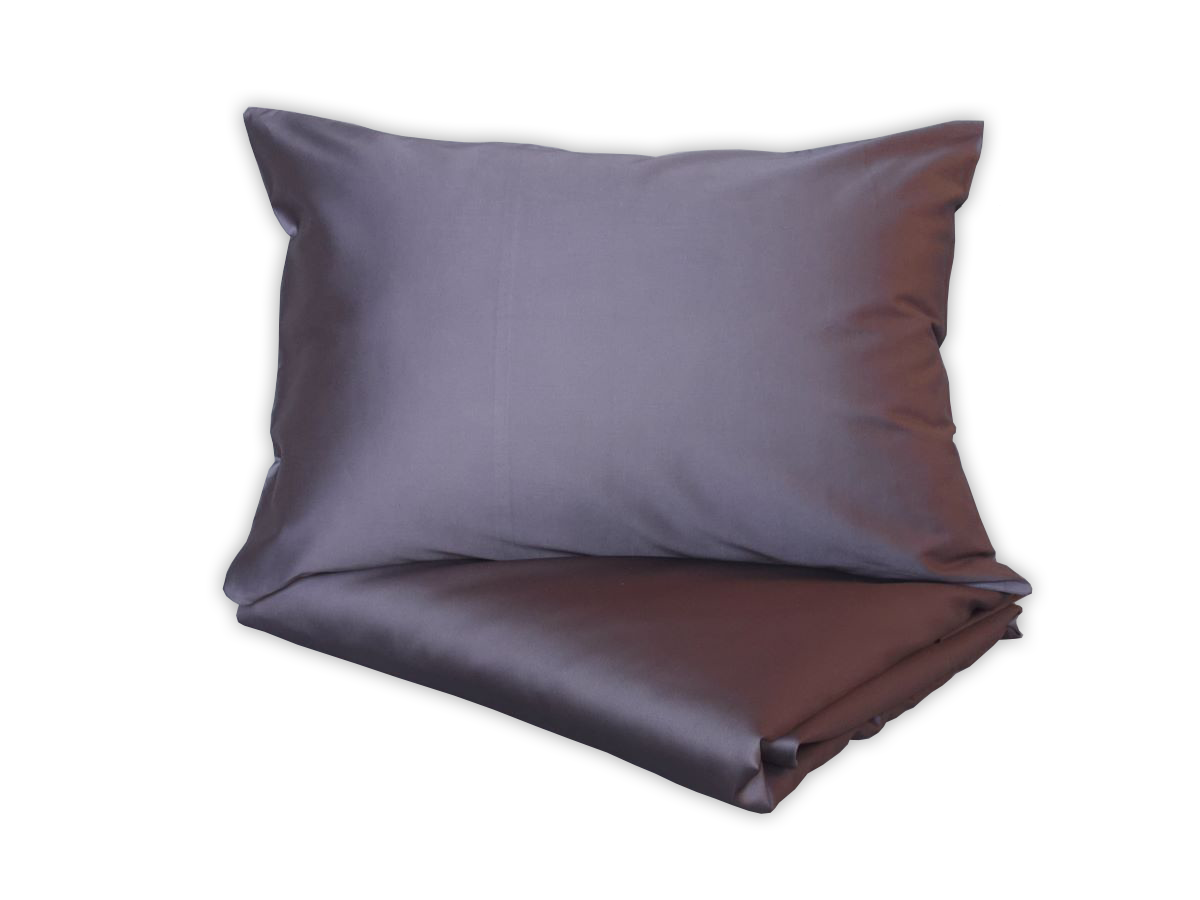 Klasikinio satino patalynės komplektas Plum