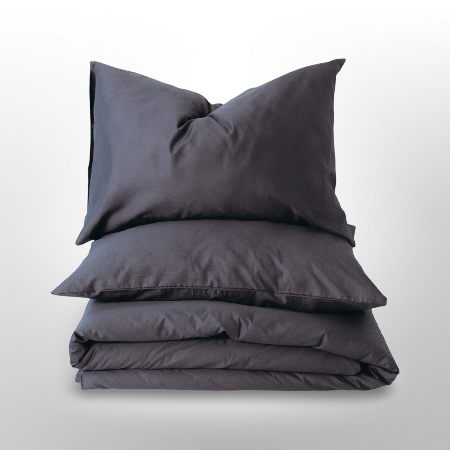 Premium satino patalynės komplektas Graphite