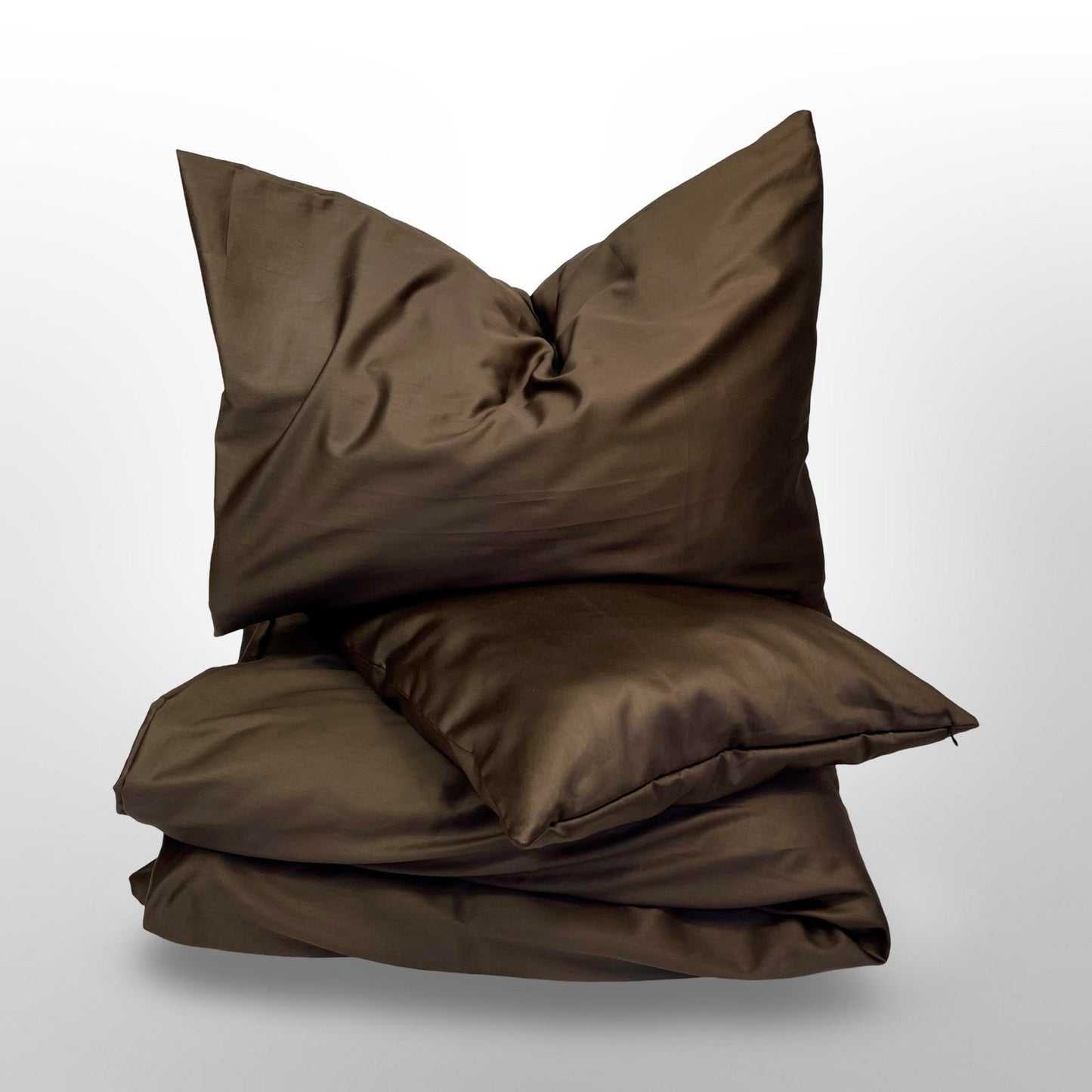 Klasikinio satino patalynės komplektas Coffee