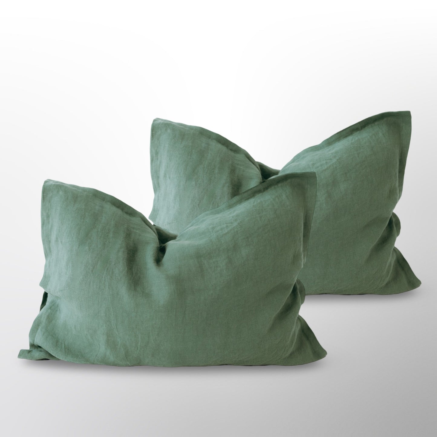 Lino patalynės komplektas Laukinė žaluma