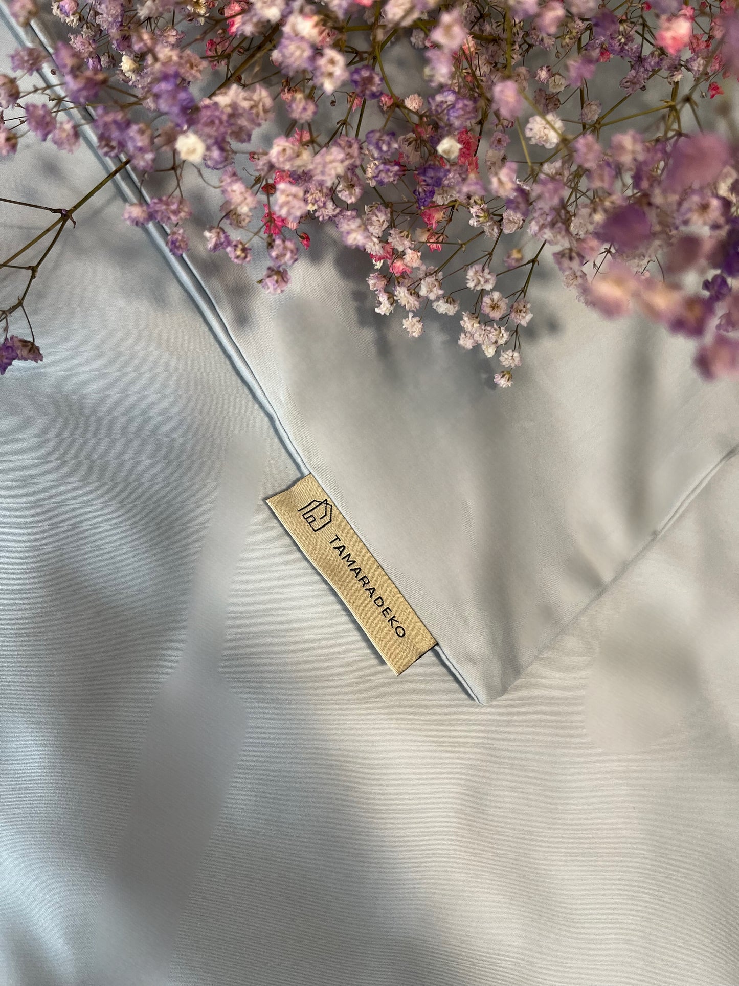 Premium satino patalynės komplektas Ice Blue