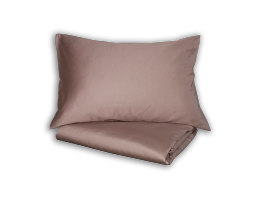 Klasikinio satino patalynės komplektas Pudra