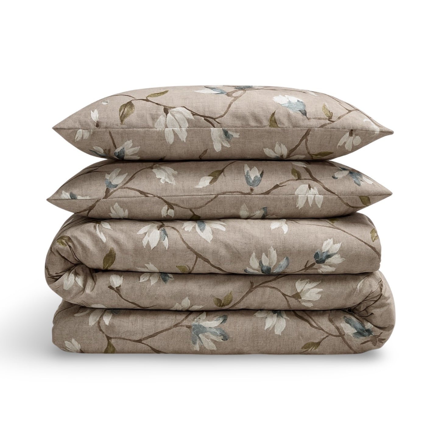 Klasikinio satino patalynės komplektas Magnolia Green