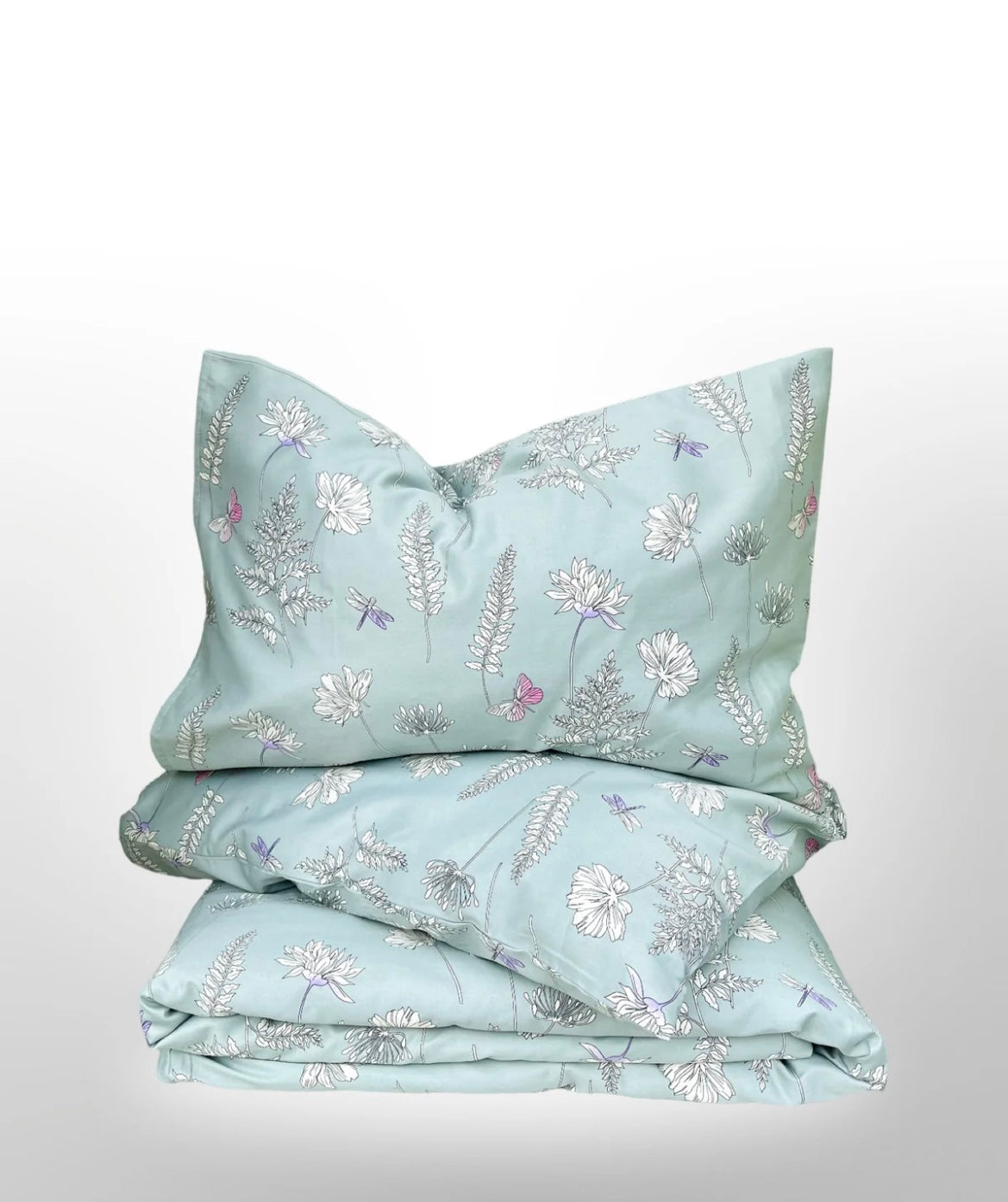 Klasikinio satino patalynės komplektas Butterfly