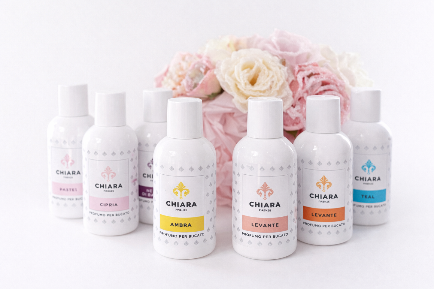 Chiara Firenze prabangus koncentruotas skalbinių kvapas drabužiams ir tekstilei, 150 ml, tamaradeko.lt